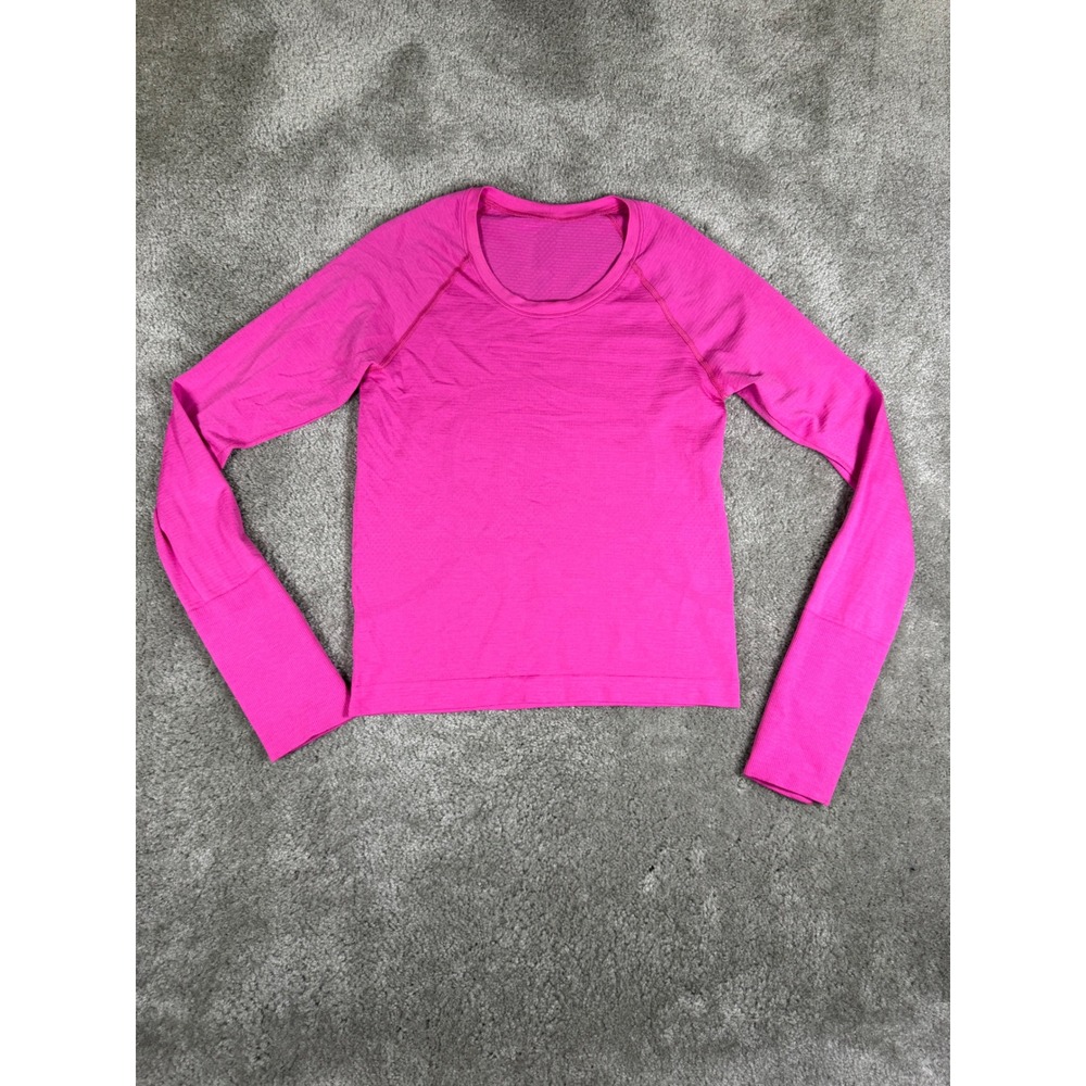 Lululemon Swiftly Tech Long Sleeve 2.0 Race Length Pink Size 4 2689